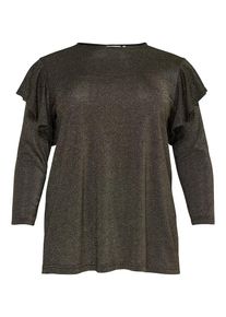 Only Carmakoma, Damen Bluse, Schwarzmeliert
