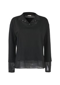 Nümph NÜMPH, Damen Pullover 2 in 1, Schwarz