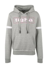 tigha, Herren Sweatshirt 'AKIO', Grau / Rot / Weiß