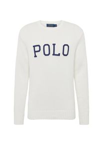 Polo Ralph Lauren, Herren Pullover 'LOGO CN-LONG SLEEVE-SWEATER', Nachtblau / Weiß