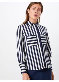 Vila, Damen Bluse 'STRIBELLO', Navy / Weiß