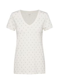 GAP, Damen Shirt 'V-SS FAV V NVL', Elfenbein