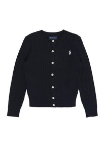 Polo Ralph Lauren, M&auml;dchen Strickjacke mit Knopfleiste 'MINI CABLE-TOPS-SWEATER', Navy