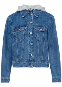 Tommy Hilfiger, Damen Jacke, Blue Denim / Graumeliert