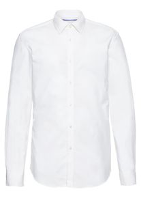 Esprit Collection, Herren Hemd 'N soliST Po lsl', Wei&szlig;