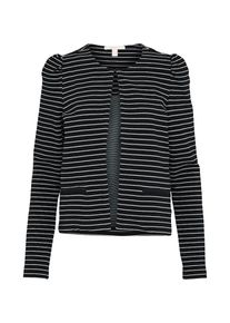 Esprit, Damen Casual Strickjacke, Schwarz / Wei&szlig;