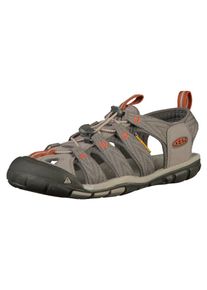 Keen, Herren Sandale 'Clearwater CNX', Grau / Taupe / Orange