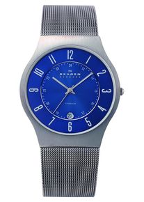 Skagen, Herren Armbanduhr, "GRENEN, 233XLTTM", Blau / Silber