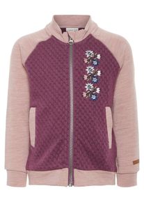 name it, M&auml;dchen Woll Strickjacke, Rosa
