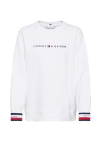 Tommy Hilfiger, Damen Sweatshirt 'CORP HILFIGER C-NKS', Wei&szlig;