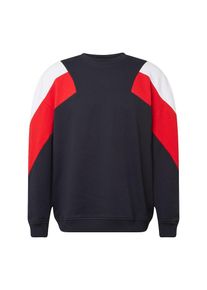 Urban Classics, Herren Sweatshirt, Navy / Feuerrot / Weiß