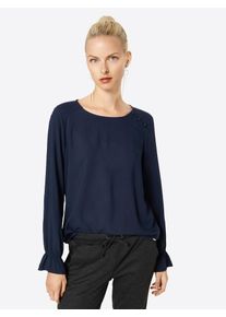 Tom Tailor Denim, Damen Bluse, Dunkelblau