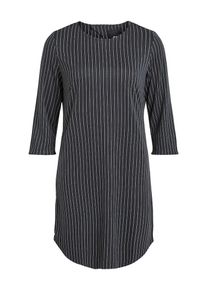 Object, Damen Kleid, Dunkelgrau / Weiß