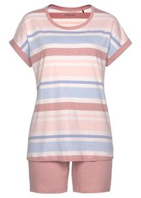 Schiesser, Damen Shorty, Hellblau / Rosa / Ros&eacute; / Wei&szlig;