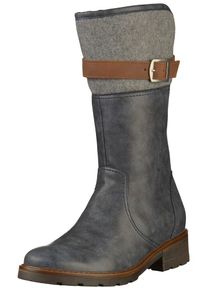 Jenny, Damen Stiefel, Taubenblau / Braun