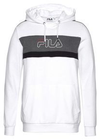 Fila, Herren Sweatshirt 'CORONAL', Dunkelgrau / Feuerrot / Schwarz / Wei&szlig;