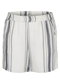 JUNAROSE, Damen Shorts, Grau / Wei&szlig;