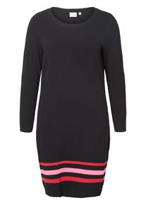JUNAROSE, Damen Kleid, Hellpink / Rot / Schwarz