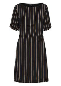 Selected Femme, Damen Midikleid, Champagner / Schwarz