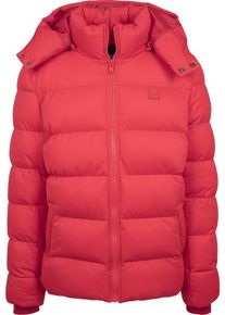 Urban Classics, Herren Hooded Boxy Puffer Jacke, Feuerrot