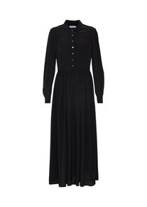 Calvin Klein, Damen Kleid 'LIGHT VISCOSE MAXI DRESS LS', Schwarz