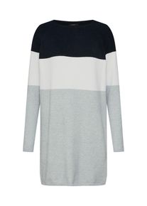 Only, Damen Kleid, Nachtblau / Grau / Weiß