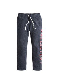 Hollister, Herren Hose 'ICONIC LOGO STRAIGHT LEG', Navy / Kirschrot / Wei&szlig;
