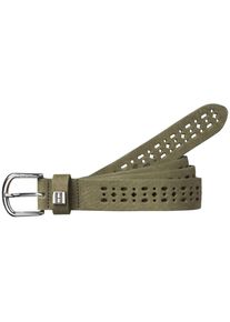 Tommy Hilfiger, Damen Gürtel »BREE DETAIL BELT«, Oliv