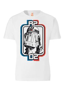 logoshirt, Herren T-Shirt 'Star Wars', Blau / Rot / Schwarz / Weiß