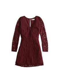 Hollister, Damen Kleid 'BTS18-NB LACE DRESS', Burgunder
