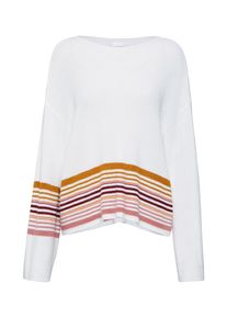 Drykorn, Damen Pullover 'LAUREEN', Lila / Wei&szlig;