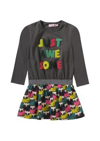 Boboli BÒBOLI, Mädchen Jerseykleid, Gelb / Anthrazit / Grün / Rot