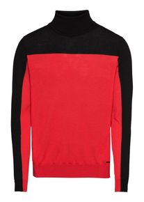 Hugo, Herren Pullover 'Santu 10213626 01', Rot / Schwarz