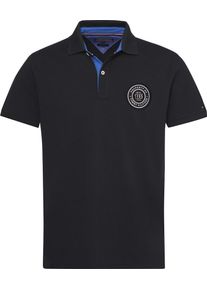 Tommy Hilfiger, Herren Poloshirt 'SOLID BADGE', Nachtblau
