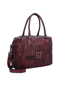 Campomaggi, Damen Centella Handtasche Leder 40cm, Kastanienbraun