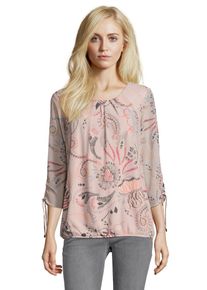 BETTY & CO Betty & Co, Damen Casual-Bluse, Grau / Orange / Rosa / Rot
