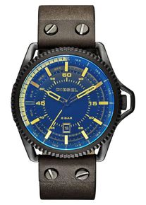 Diesel, Herren Uhr, Blau / Mokka