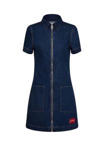 Calvin Klein Jeans, Damen Kleid 'Zip Front Diner', Blue Denim