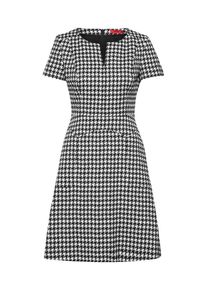 Hugo, Damen Kleid 'Keziani', Schwarz / Offwhite