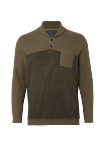 Tom Tailor, Herren Pullover, Khaki / Schwarz