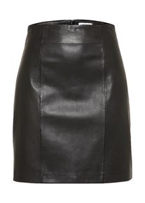 EDITED, Damen Leder-Rock 'Clara', Schwarz