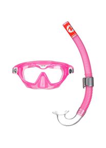AQUA LUNG SPORT, Herren Schnorchelset 'Combo Mix', Pink / Weiß