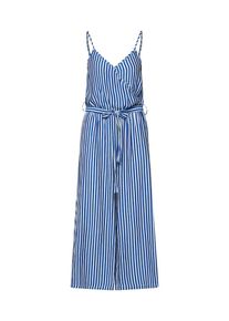 Object, Damen Jumpsuit, Blau / Wei&szlig;