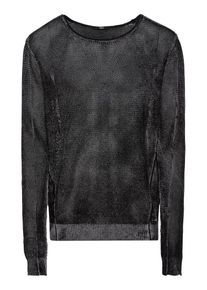 tigha, Herren Pullover 'Walton Jaquard', Grau / Schwarz