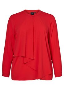 JUNAROSE, Damen Bluse Volant-Detail, Rot