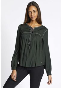 Khujo, Damen Shirt 'GIVERNY', Dunkelgr&uuml;n
