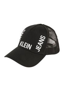 Calvin Klein Jeans, Herren Cap 'J TRUCKER MESH CAP', Schwarz