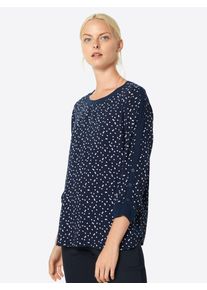 Tom Tailor, Damen Shirt, Navy / Weiß