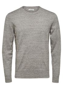 Selected Homme, Herren Rundhalsausschnitt Strickpullover, Graumeliert