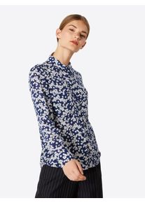 Samsøe & Samsøe Samsoe & Samsoe, Damen Bluse 'Milly shirt aop 7201', Blau / Weiß